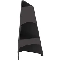 vidaXL Feuerstelle Pyramide Schwarz 50x45x95 Cm Stahl Vidaxl829880