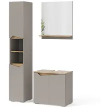 Vicco Badmöbel-Kombination Marelle, 3 Teile, Hochschrank