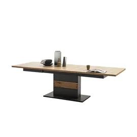 MCA Furniture MCA Cesena Tisch mit Säule 180x100(280) cm Holzwerkstoff/Schwarzgrau