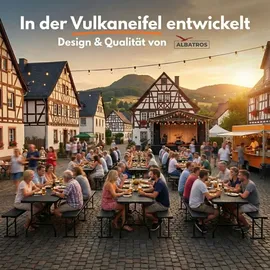 Albatros Bierzeltgarnitur 3-tlg. Schwarz