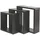 Phoenix Group AG Wandregal 3-teilig onesize Schwarz