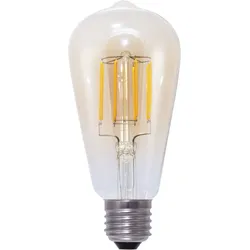 SEGULA LED-Leuchtmittel "LED Rustika gold", G (A-G), gold, L:145cm Ø:6,5cm, Leuchtmittel, LED Rustika gold, E27, 5W, CRI 90, dimmbar