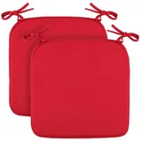 BestLivings Stuhlkissen 38 x 38 x 2 cm rot 2 St.