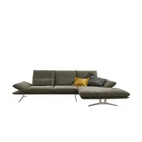 KOINOR Ecksofa aus Flachgewebe Francis , braun , Maße (cm): B: 314 H: 93 T: 159.0