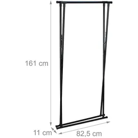 Relaxdays Herrendiener ausziehbar Schwarz