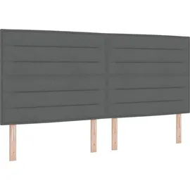 vidaXL Boxspringbett 200 x 200 cm Grau
