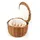 APS Eierkorb geflochten mit Deckel Ø 26 x 26 x 17 cm braun