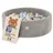 Misioo Bällebad mit Schaumstoff-Füllung - 90x30cm - 200 Bälle - Hochwertige Bällebad Bälle für Kinder - Weiches und Sicheres S... - Beige