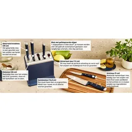 Tefal EverSharp Pro Messerblock 6-tlg. Blau