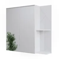Vicco Badspiegelschrank Irma Weiß Hochglanz 80 x 75 cm