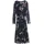 Tom Tailor Midi-Meshkleid Blau Big Flower 36