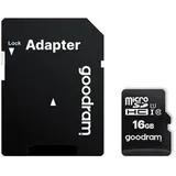 GoodRam microSDHC 16GB Class 10 UHS-I + SD-Adapter