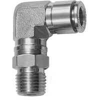Riegler L-Steckverschraubung, drehbar, R 1/4 a., Schlauch- Ø12, ES