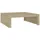furnicato Couchtisch Braun Eiche 100 x 35 x 100 cm