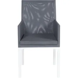 Beliani Gartenstuhl 8er Set 52 x 91 x 62 cm grau