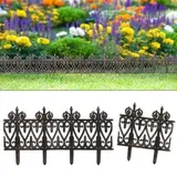 Gardebruk Rasenkante Kunststoff, UV-beständig Erdspieß wetterfest Beetumrandung Beeteinfassung Messing Optik 1,90-15,20m 3,80m - Deuba