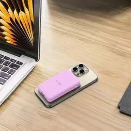 TECH-PROTECT PB31 MagSafe 10000mAH - purple Powerbank (Akku) - Purple - 10000 mAh, Lavendel