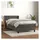 vidaXL Boxspringbett 100 x 200 cm Dunkelgrau