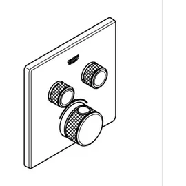Grohe Grohtherm SmartControl Thermostat mit 2 Absperrventilen (29124000)