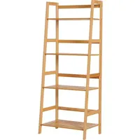 4-stufiges Bambus-leiterregal, Bücherregal Im Naturstil, 48 X 31,5 X 120 Cm (l X B X H)