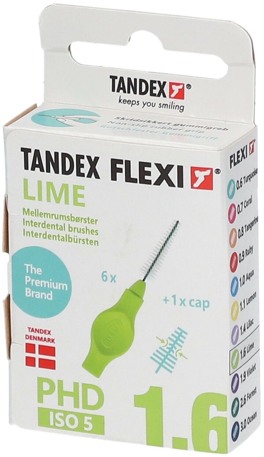 TANDEX FLEXI® Interdentale Borstel Green Conisch 1.00 mm / 3.00-6.00 mm 6 pc(s) brosse(s) à dents