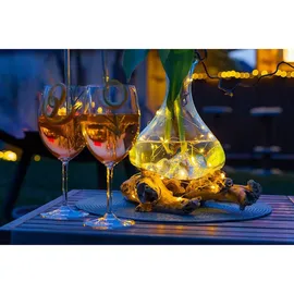 IDENA Lichterkette 10 LED Micro mit Timerfunktion, Batteriebetrieb, 1,20 m lang, für innen, Draht,