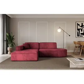 altdecor Ecksofa Ottomane Links IREA-L1-v4 232x165x77 cm Bordeauxrot