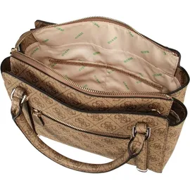 GUESS Eco Erica 2 Compartment Satchel Latte Logo - Einheitsgröße