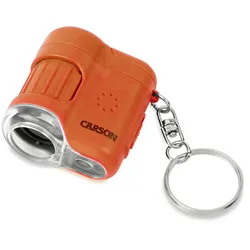 Carson MICROMINI 20X, Digitales Mikroskop, 20x, Orange, Silber, LED, Akku, 23 mm