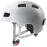 Uvex city 4 Women's Edition - leichter City-Helm für Damen - inkl. LED-Licht - individuelle Größenanpassung - white-grey matt - 55-58 cm