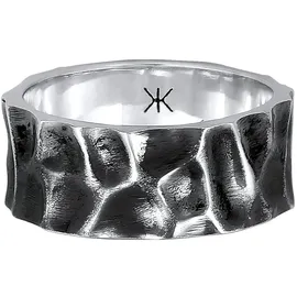 KUZZOI Ring 925 Silber in grau, | Gr.: 60