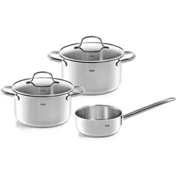 Topf-Set FISSLER "San Francisco", silber (silberfarben), Töpfe, spülmaschinengeeignet