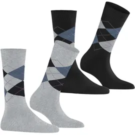 Burlington Everyday Argyle 2 Paar Grau 36-41