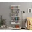 HANAH Home Bücherregal 60 x 19,6 x 160 cm Weiß/Eiche