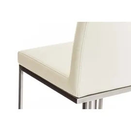 CLP 2er Set Barhocker Panama Kunstlederbezug I Höhenverstellbarer Barstuhl I Thekenhocker Mit Lehne Und Fußstütze