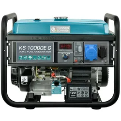 Könner & Söhnen LPG/Benzin-Generator KS 10000E G Notstromaggregat mobiler Generator