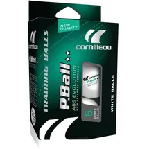 Cornilleau ITTF 2 Star Tischtennisbälle, weiß, One Size
