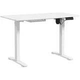 Vinsetto Höhenverstellbarer Schreibtisch 120 x 60 cm mit 3 Memory-Steuerung Weiß