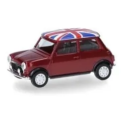 HERPA 431149 1:87 Mini Mayfair Rechtslenker mit 2 Zusatzscheinwerfern und zweiteiligem Grill, nightfire red metallic