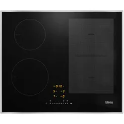 MIELE Induktions-Kochfeld "KM 7466 FR 125 Edition", grau (edelstahl), B:62,6cm H:5,2cm T:52,6cm, Kochfelder