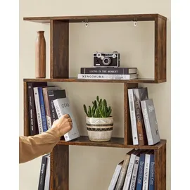 VASAGLE Bücherregal 70 x 24 x 190,5 cm Braun