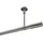 Interdeco GARDINENSTANGE Sonette Elanto 200 cm, 1-läufig, 20 mm Ø Edelstahl-Optik