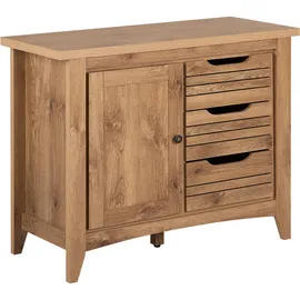 Beliani Beliani, Kommode Beistellschrank Heller Holzfarbton Mdf Platte Faserplatte 80 cm)