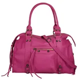 forty° Shopper, echt Leder, Made in Italy pink