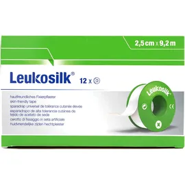 BSN Medical Leukosilk 9,2 m x 2,50 cm 12 St.
