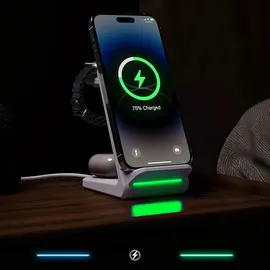 CHOETECH T608 15W 4in1 Induktionsladestation – Weiß