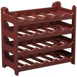 ARTECSIS Weinregal 4 tlg. für 24 Flaschen Braun