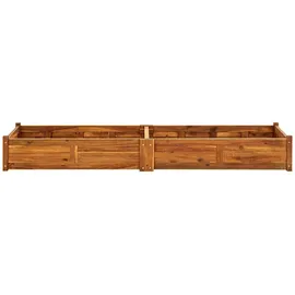 vidaXL Garten-Hochbeet Akazienholz 200x50x25 cm