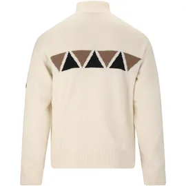 SOS Aboda Langarmshirt Braun/Weiß M