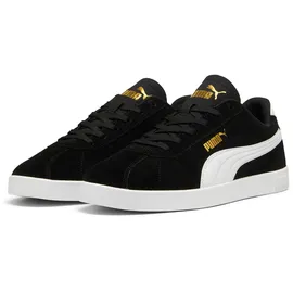 Puma Club II Damen Weite E Schwarz/Weiß/Gold 45